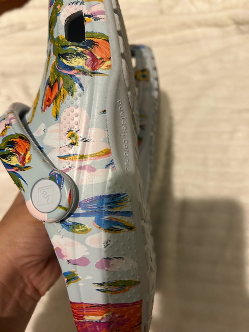 Kids Vera Bradley x Crocs Blue Floral 6 J - Picture 10 of 13